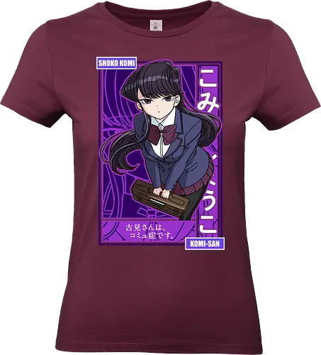 Komi Can’t Communicate - komi san, shoko komi, anime girl, shy anime girl, school anime, romantic comedy anime, slice of life anime, manga series, anime art - Standard T-Shirt (Women)