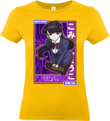 Komi Can’t Communicate - komi san, shoko komi, anime girl, shy anime girl, school anime, romantic comedy anime, slice of life anime, manga series, anime art - Standard T-Shirt (Women)
