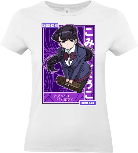 Komi Can’t Communicate - komi san, shoko komi, anime girl, shy anime girl, school anime, romantic comedy anime, slice of life anime, manga series, anime art - Standard T-Shirt (Women)
