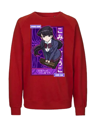 Komi Can’t Communicate - komi san, shoko komi, anime girl, shy anime girl, school anime, romantic comedy anime, slice of life anime, manga series, anime art - Fairtrade Sweatshirt