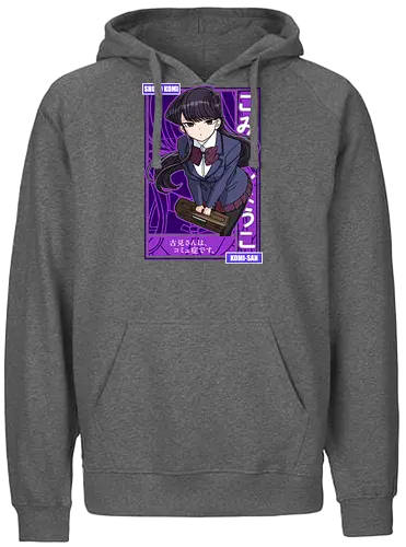 Komi Can’t Communicate - komi san, shoko komi, anime girl, shy anime girl, school anime, romantic comedy anime, slice of life anime, manga series, anime art - Fairtrade Hoodie