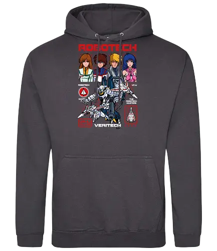Robotech – Defenders of Earth - robotech, mecha anime, space war anime, transforming fighter, classic anime, sci fi anime, retro anime, space battle, anime art - Standard Hoodie