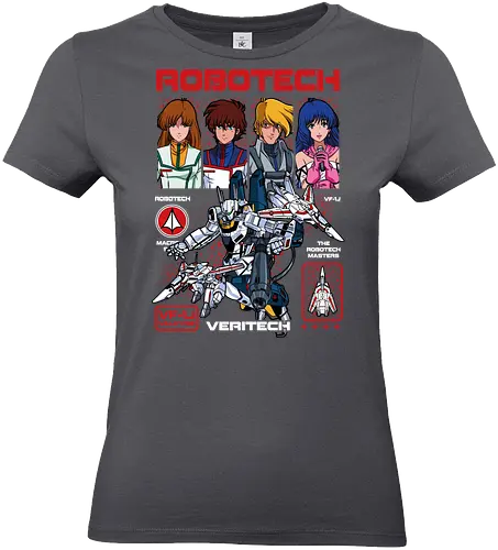 Robotech – Defenders of Earth - robotech, mecha anime, space war anime, transforming fighter, classic anime, sci fi anime, retro anime, space battle, anime art - Standard T-Shirt (Women)