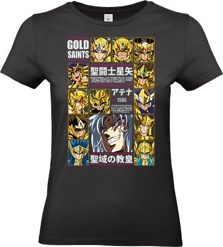 Gold Saints – Twelve Zodiac Temples - saint seiya, gold saints, twelve zodiac temples, sanctuary arc, zodiac warriors, athena knights, classic shonen anime, manga series, anime art - Standard T-Shirt (Women)