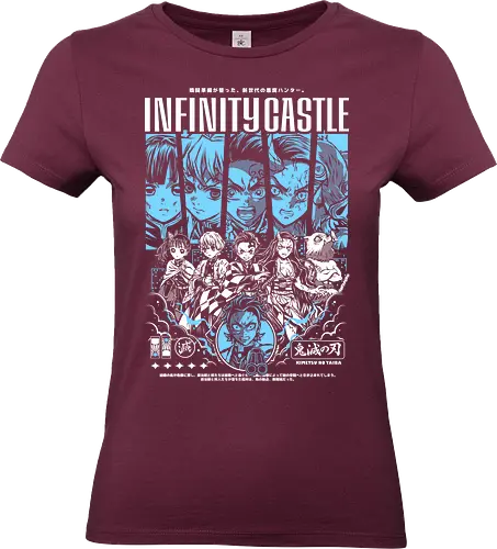 Infinity Castle – Demon Realm - Slayer, infinity castle, demon fortress, dark fantasy anime, demon realm, final arc battle, shonen anime, manga series, anime art - Standard T-Shirt (Women)