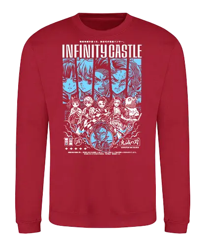 Infinity Castle – Demon Realm - Slayer, infinity castle, demon fortress, dark fantasy anime, demon realm, final arc battle, shonen anime, manga series, anime art - Sweatshirt