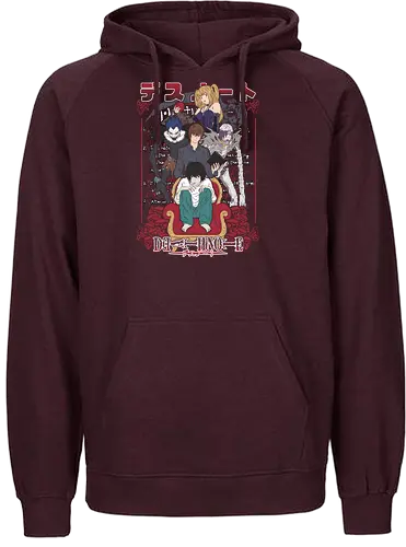 Death – Justice or Judgment - Death, light yagami, ryuk shinigami, anime thriller, psychological anime, dark anime, manga series, japanese anime, anime art - Fairtrade Hoodie