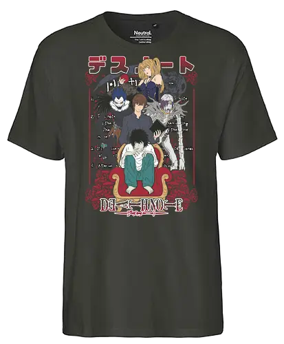 Death – Justice or Judgment - Death, light yagami, ryuk shinigami, anime thriller, psychological anime, dark anime, manga series, japanese anime, anime art - Fairtrade T-Shirt