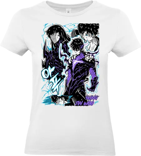 Solo Leveling – Arise Shadows - solo leveling, shadow army, necromancer power, dungeon hunter, dark fantasy action, manhwa series, anime aesthetic - Standard T-Shirt (Women)
