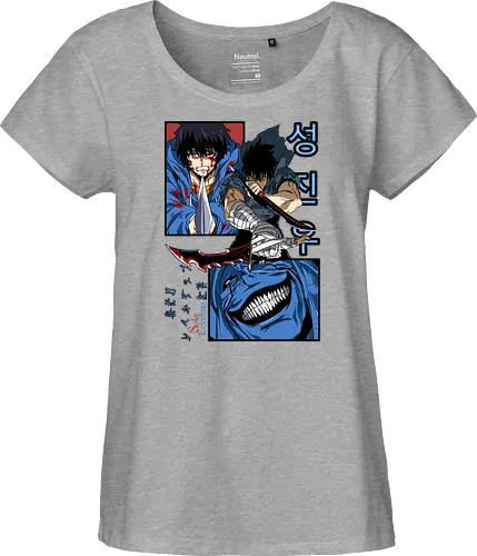 Solo Leveling – Rise of the Shadows - solo leveling, shadow monarch power, dark fantasy hunter, dungeon raid battle, action manhwa, anime art - Fairtrade Girl Shirt