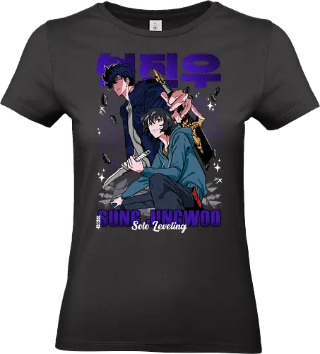Solo Leveling – The Shadow Army - solo leveling, shadow soldiers, necromancer king, dark fantasy anime, dungeon hunter world, manhwa art - Standard T-Shirt (Women)