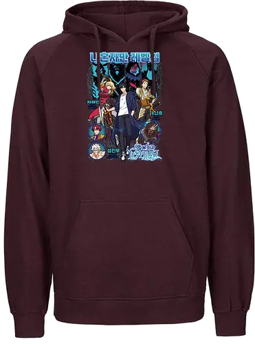 Solo Leveling – Monarch of Shadows - sung jin woo power, dungeon fantasy battle, action manhwa, anime art, solo leveling, shadow monarch - Fairtrade Hoodie
