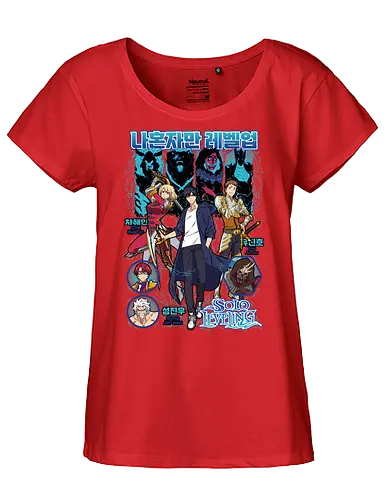 Solo Leveling – Monarch of Shadows - sung jin woo power, dungeon fantasy battle, action manhwa, anime art, solo leveling, shadow monarch - Fairtrade Girl Shirt