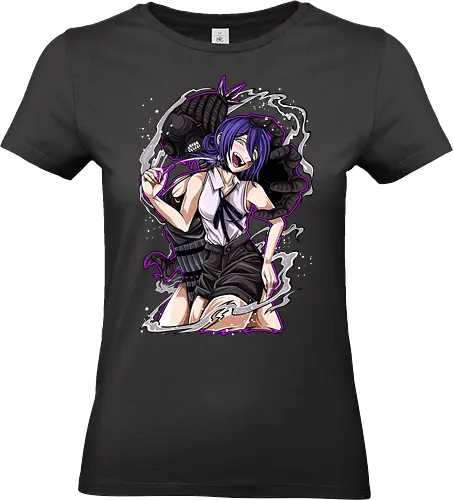 Reze – The Bomb Girl - anime art, Chainsaw, reze, bomb devil girl, anime villain girl, dark shonen anime, manga series - Standard T-Shirt (Women)