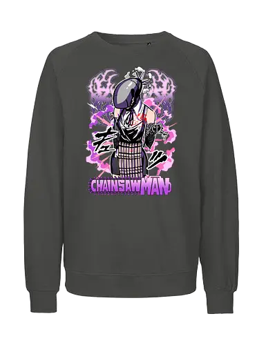 Reze – Dangerous Beauty - Chainsaw, reze, anime femme fatale, bomb power, dark anime aesthetic, shonen manga, anime art - Fairtrade Sweatshirt