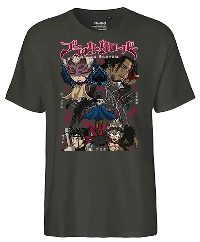 Clover – Magic Knights - Clover, japanese anime, anime art, magic knights, asta black clover, wizard king, fantasy anime, magic battle anime, shonen manga - Fairtrade T-Shirt
