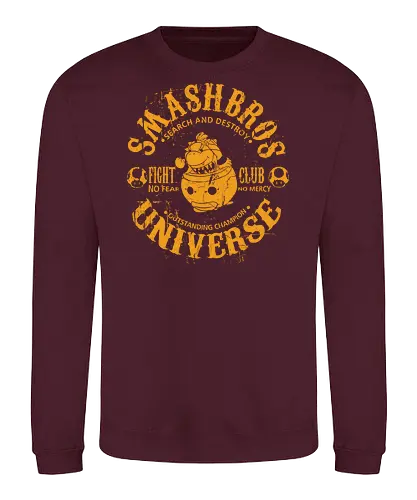 Smash Bros Fight Club - Villain Jr  - mario t-shirt, koopa clown auto, pilz königreich, nintendo bösewicht, fight club, vintage kunst, bowser sohn, koopalings, mario antagonist, bowser jr, smash bros kämpfer, nintendo kleidung, koopa königreich, teetan, super smash bros - Sweatshirt