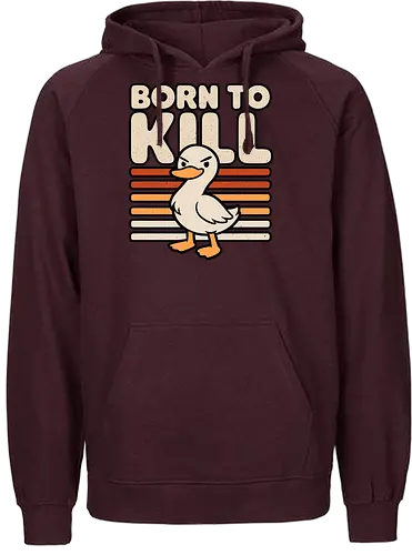 Cute Ironic Duck - Psycho, Psychopath, Cute, Cute Animals, Animal, Funny Animals, Animals, Fun, Funny, Funnier, Irony, Ironic Humor, Ironic Design, Ironic Quote, Ironic, Sarcasm, Sarcastic, Sarcastic Art, Sarcastic Humor, Sarcastic Cat, Joke, Smile, Quote, Cute But Psycho, Evil, Kawaii, Born, Born This Way, Kill, Killers, Killer, Serial Killer, Duck, Duck Around, Ducks, Duck Lover, Duckling - Fairtrade Hoodie