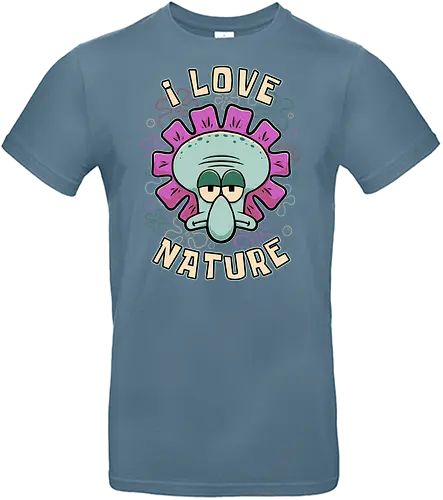 Squid Flower Spring - Squid, Flowers, Flower, Nature Calls, Nature, Nature Humor, Nature Lover, Animated, Animation, Tv Show, Vintage Animations, Classic Animation, Irony, Ironic Humor, Ironic, Sarcasm, Sarcastic, Sarcastic Art, Sarcastic Humor, Spring Break, Spring, Blooms, Bloom, Sassy, Introverted, Introvert, Bitter, Octopus, Love - Standard T-Shirt