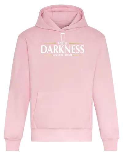 Hello darkness - beer, guiness, stout, hello darkness my old friend, Simon and Garfunkel, drinks - Heavyweight Hoodie