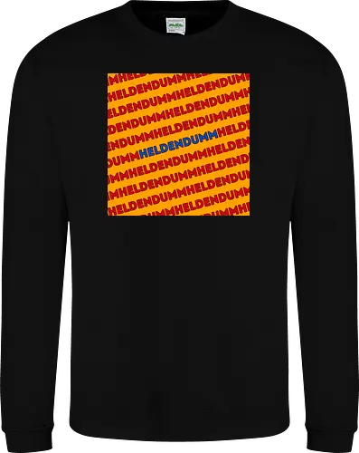 Heldendumm Laufschrift