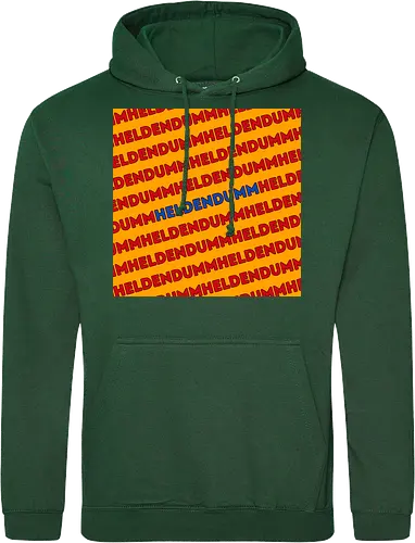 Heldendumm Laufschrift