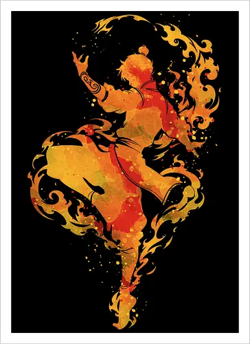 The fire dancer