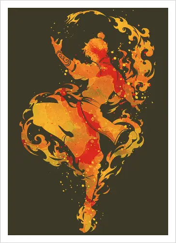 The fire dancer