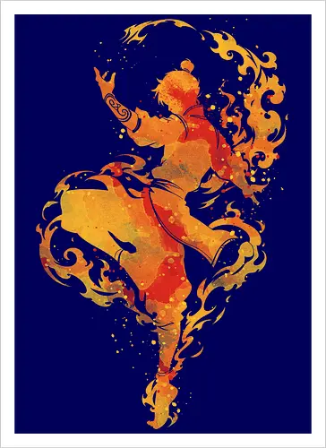 The fire dancer