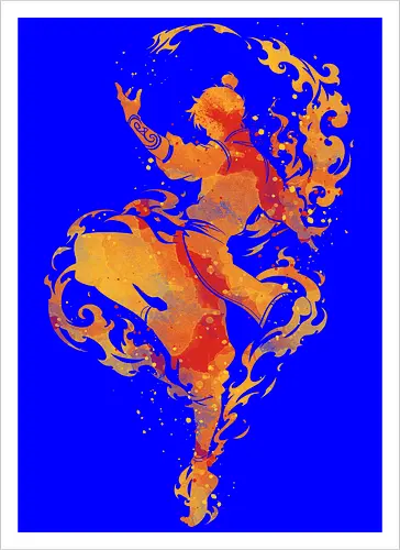 The fire dancer