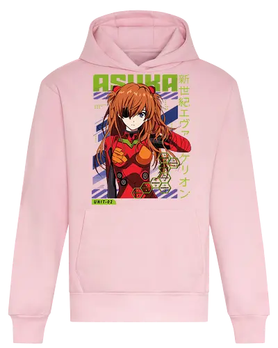 Asuka – The Second Child - evangelion, asuka langley, anime pilot girl, eva unit 02, mecha anime, sci fi anime, anime art - Heavyweight Hoodie