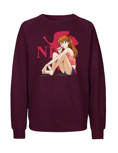 Asuka – Unit 02 Pilot - evangelion, asuka langley soryu, eva pilot, mecha battle, anime heroine, sci fi anime, anime illustration - Fairtrade Sweatshirt