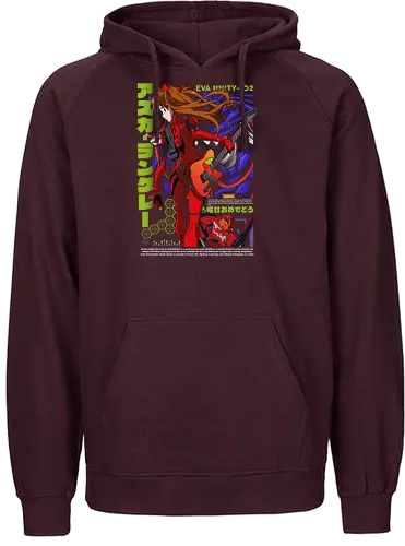 Asuka – Neon Guitar - evangelion, asuka langley, anime guitarist, fender guitar, anime girl musician, music anime, anime art - Fairtrade Hoodie