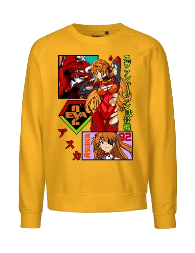 Asuka – Red Eva Warrior - evangelion, asuka langley, eva unit 02 pilot, anime girl warrior, mecha anime, anime aesthetic - Fairtrade Sweatshirt