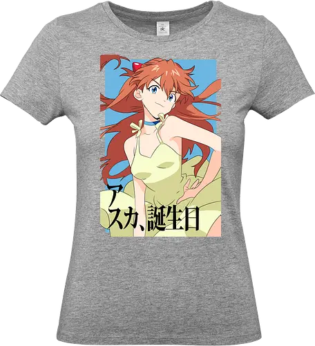 Asuka – Pride of Unit 02 - asuka, evangelion, eva pilot girl, anime fighter, mecha action anime, anime art - Standard T-Shirt (Women)