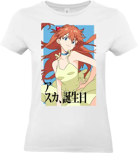 Asuka – Pride of Unit 02 - asuka, evangelion, eva pilot girl, anime fighter, mecha action anime, anime art - Standard T-Shirt (Women)