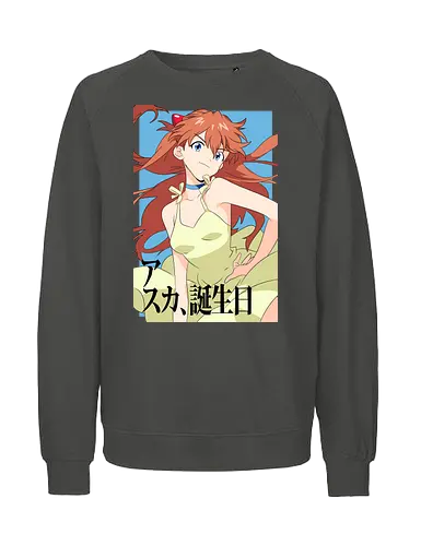 Asuka – Pride of Unit 02 - asuka, evangelion, eva pilot girl, anime fighter, mecha action anime, anime art - Fairtrade Sweatshirt