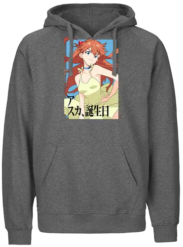 Asuka – Pride of Unit 02 - asuka, evangelion, eva pilot girl, anime fighter, mecha action anime, anime art - Fairtrade Hoodie