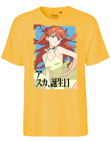 Asuka – Pride of Unit 02 - asuka, evangelion, eva pilot girl, anime fighter, mecha action anime, anime art - Fairtrade T-Shirt