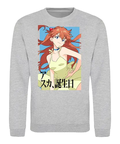 Asuka – Pride of Unit 02 - asuka, evangelion, eva pilot girl, anime fighter, mecha action anime, anime art - Sweatshirt