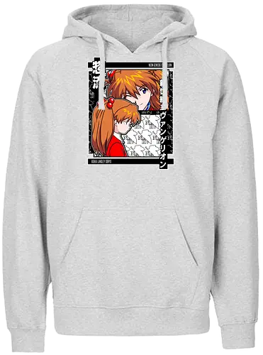 Asuka – Eva Unit 02 Rage - evangelion, asuka, unit 02, anime pilot, mecha battle anime, anime aesthetic - Fairtrade Hoodie