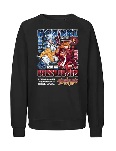 Rei & Asuka – Eva Girls - evangelion, rei ayanami, asuka langley, anime girls duo, anime fanservice, mecha anime, anime aesthetic - Fairtrade Sweatshirt
