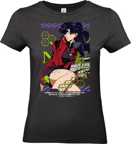 Misato – Operation Commander - misato katsuragi, nerv leader, anime military, sci fi anime, anime aesthetic, evangelion - Standard T-Shirt (Women)