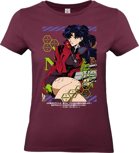Misato – Operation Commander - misato katsuragi, nerv leader, anime military, sci fi anime, anime aesthetic, evangelion - Standard T-Shirt (Women)