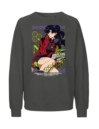 Misato – Operation Commander - misato katsuragi, nerv leader, anime military, sci fi anime, anime aesthetic, evangelion - Fairtrade Sweatshirt