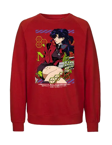 Misato – Operation Commander - misato katsuragi, nerv leader, anime military, sci fi anime, anime aesthetic, evangelion - Fairtrade Sweatshirt