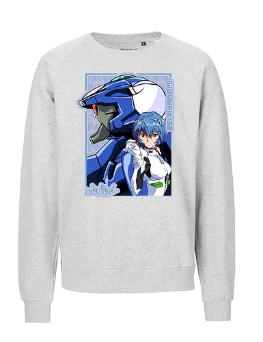 Rei – The First Child - evangelion, rei ayanami, eva pilot, anime girl, mecha anime, sci fi anime, anime art - Fairtrade Sweatshirt