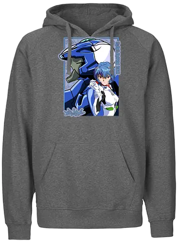 Rei – The First Child - evangelion, rei ayanami, eva pilot, anime girl, mecha anime, sci fi anime, anime art - Fairtrade Hoodie