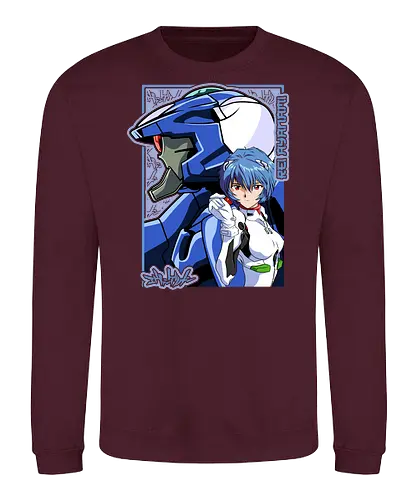 Rei – The First Child - evangelion, rei ayanami, eva pilot, anime girl, mecha anime, sci fi anime, anime art - Sweatshirt