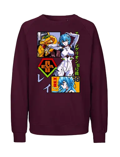 Rei – Silent Pilot - eva unit 00, anime heroine, mecha battle, anime illustration, evangelion, rei ayanami - Fairtrade Sweatshirt